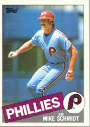 1985 Topps Baseball Cards      500     Mike Schmidt